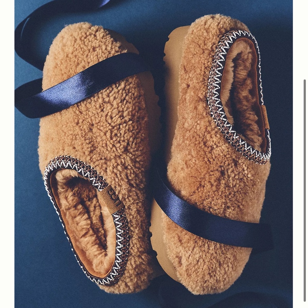 UGG Tan Shearling Slippers